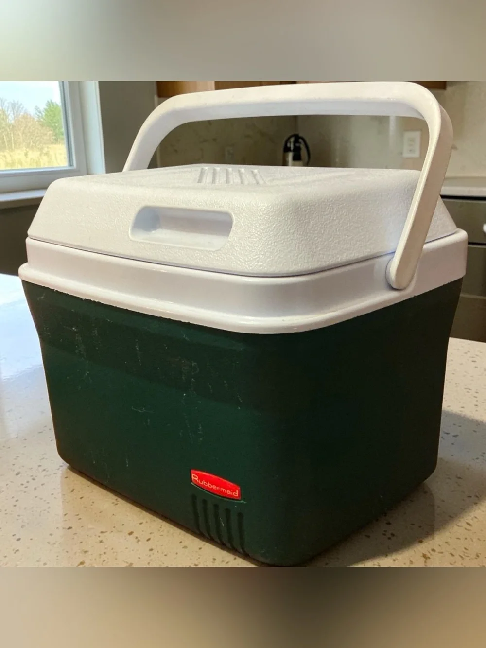 Rubbermaid Vintage Green and White Insulated Cooler Box